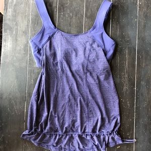 Lululemon purple sports bra 10 tanktop 2in1 yoga